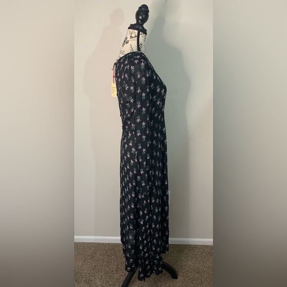 RAGA Maxi black dress with flower Size: S - Picture 4 of 15